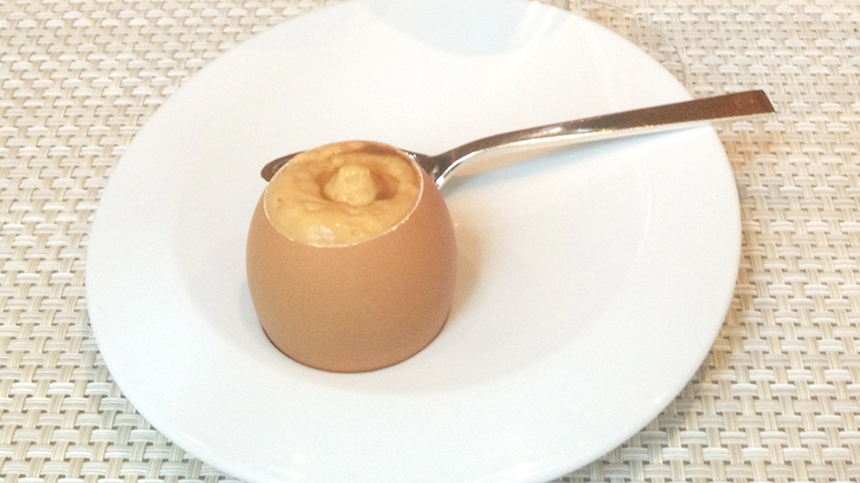 The Egg dessert by Le Bernardin excellent paired with Tequila Casa Dragones