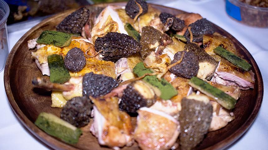 Grilled Chicken and Morels with Bagna Cauda Sauce By David Kinch and Carlo Mirarchi